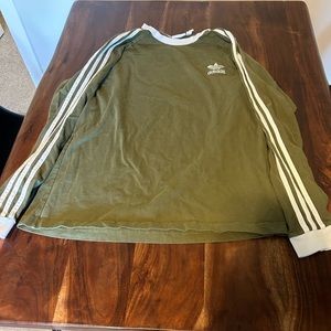 Addidas Green Long Sleeeve Tee